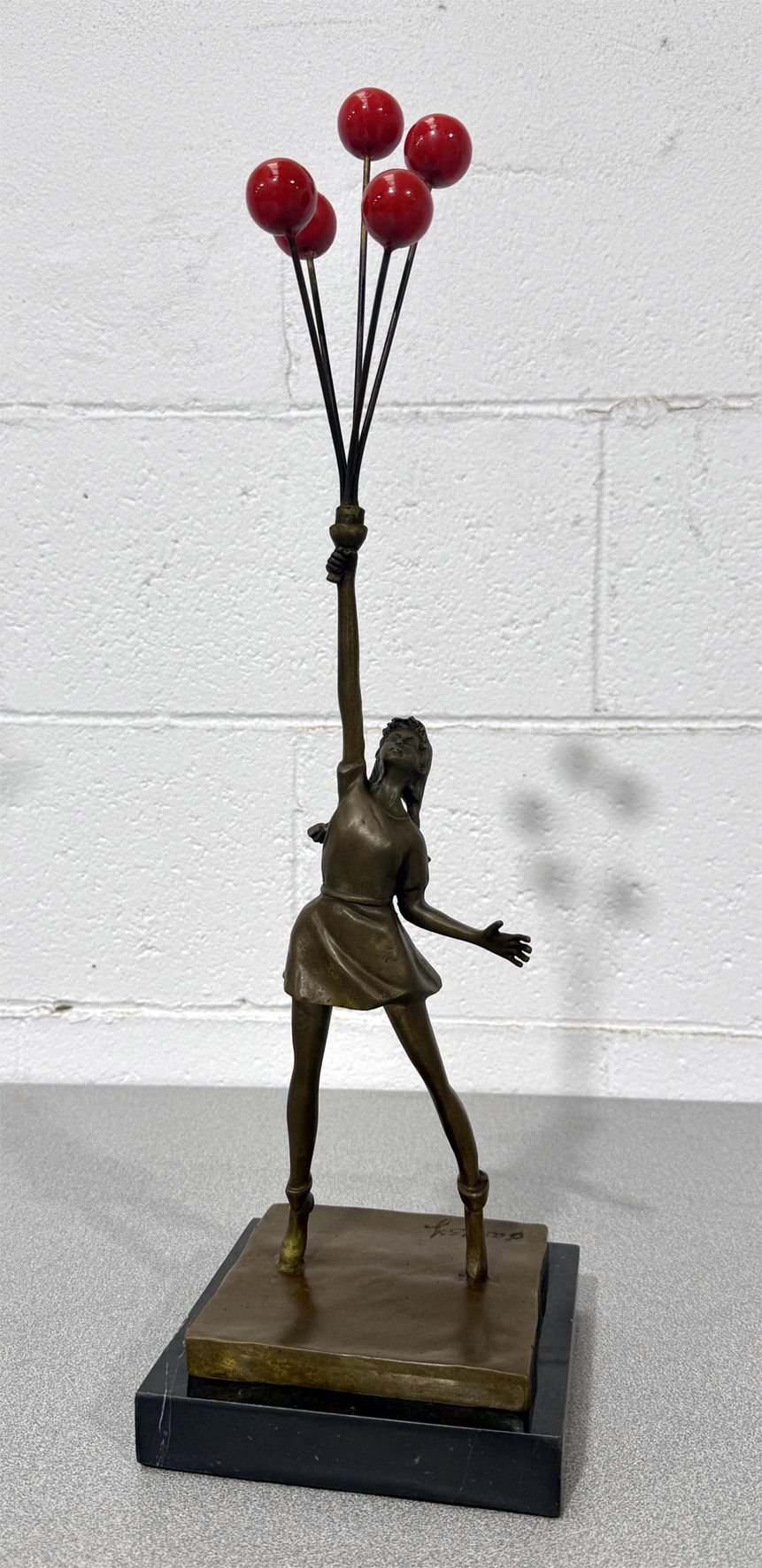 Balloon Girl Banksy bronze sculpture